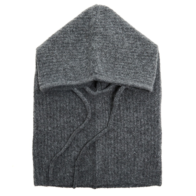 Ribbed balaclava "Kelly" Grey Melange